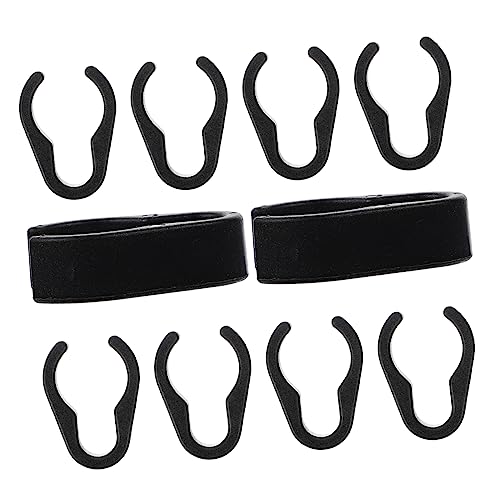 Didiseaon 10pcs Black Plastic Mic Stand Cable Holder Clamps with 20mm Inner Diameter for Wire Management Easy Installation Suitable for Light Stands and Keyboard