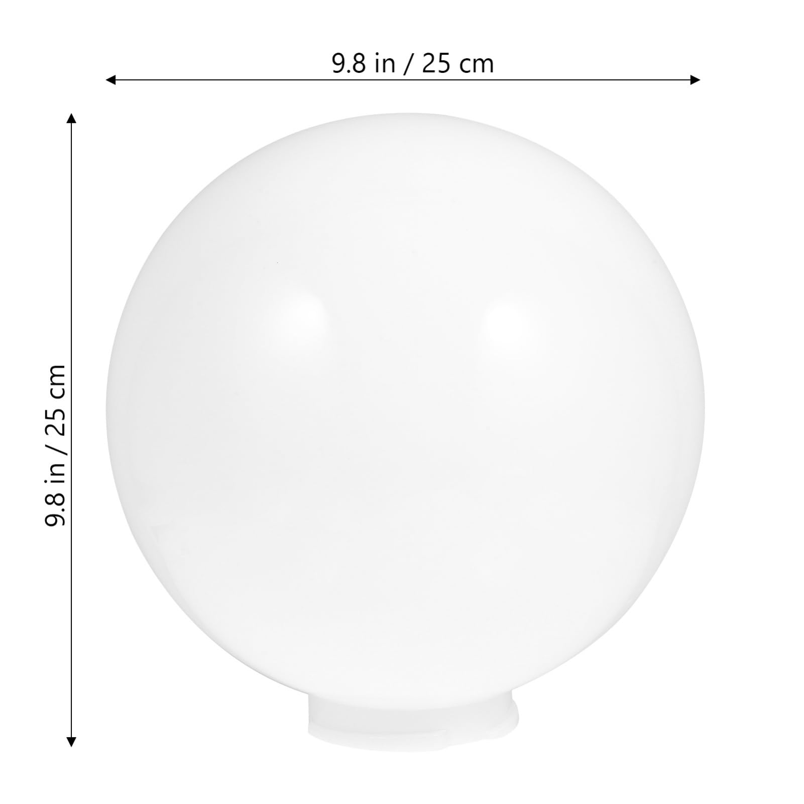 Globo Sostitutivo In Acrilico Lampione Da 250 Mm Paralume A Sfera Di Ricambio Paralume A Sfera Della Luce Per Soffitto Apparecchi A Parete O Lampioni