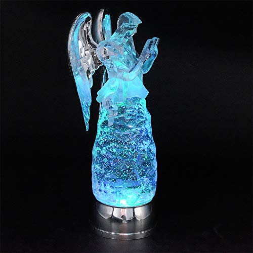 Wondise Color Changing Snow Globe Water Lamp with 6 Hour