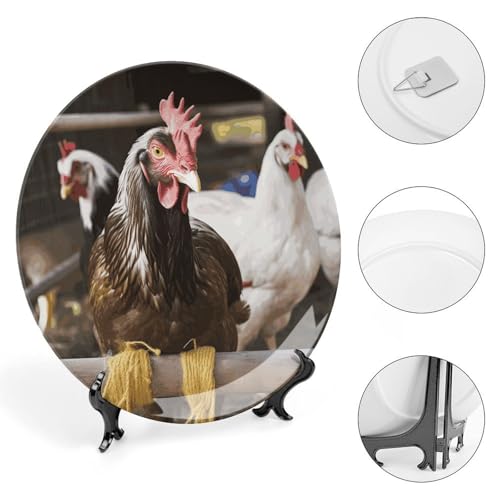 Assiette céramique décorative pour rompre la monotonie d'un mur vide - 5