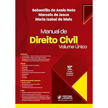 Capa do livro Manual de Direito Civil - Volume Unico - 10Edição 21