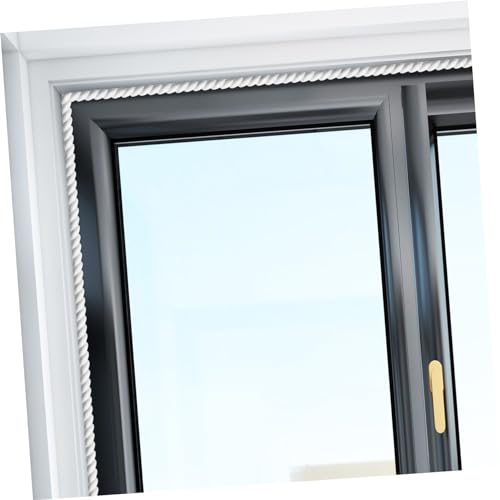 DOITOOL 2 Unidades linhas suaves decorativas em pvc guarnição de moldagem de casca e vara guarnição