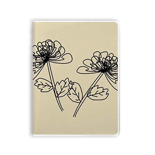 Carnet de notes chrysanthème pour vos moments d'écriture créative en terrasse