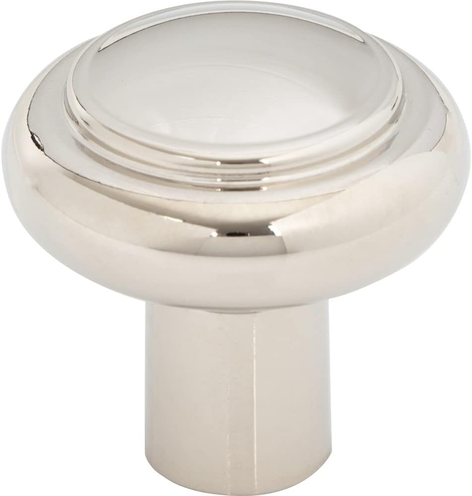 Top Knobs Clarence Knob 1 1/4 Inch Polished Nickel