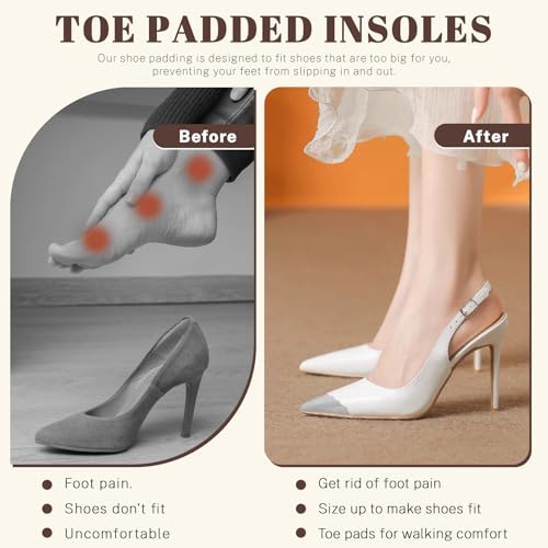 Astimes 4 pares rellenos beige para zapatos grandes miniatura 4