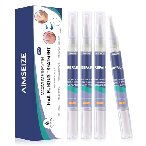 AIMSEIZE Toenail Treatment -Extra Strength Nail Treatment - Nail Repair Pen for Nail Discoloration Nails - 4PCS