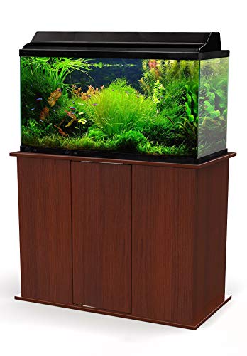 Aquatic Fundamentals AMZ-36501-68, 50-65 Gallon Aquarium Stand with Double Door Storage, Serene Cherry