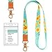 Lanyard with id Holder Cute lanyards for Women Lanyard for Keys id Badge Holder (Sunflower)