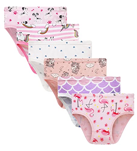 Image of Barara King Little Girls Soft 100% Cotton Underwear Toddler Panties Big Kids Undies