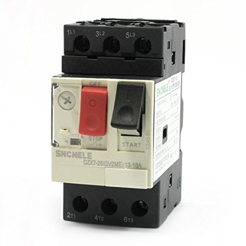 Disjoncteur moteur triphasé 13-18A noir bouton marche arrêt pour pompe