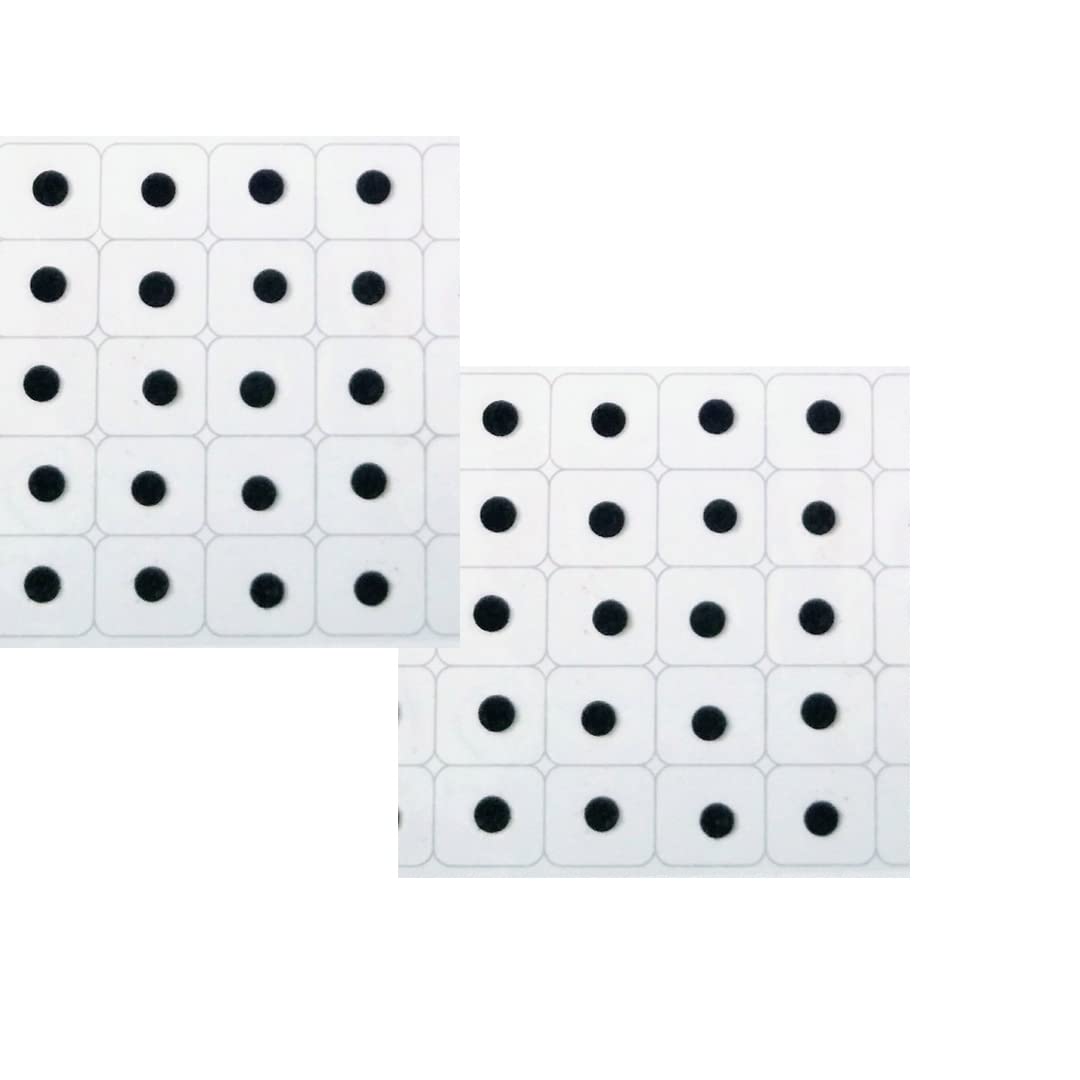 SANGAM Black Dot Round Bindi 6 Packets Forehead Bindi Face Gems Stickers Bindi Tattoos Sticker Bollywood Party Indian Ethnic Tikka Jewellery For Women Hindu Bindi Gifts