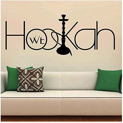 WYLYSD Shisha Wandtattoo Aufkleber Entspannen Sie Sich Arabische Wandtattoo Home Interior Decor Art Murals Für Shisha…