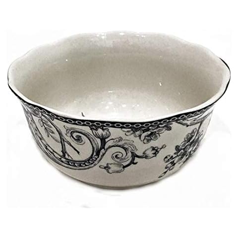 222 Fifth Adelaide Gray Toile Pattern Soup/Cereal/Salad Bowl (1) Replacement Cover