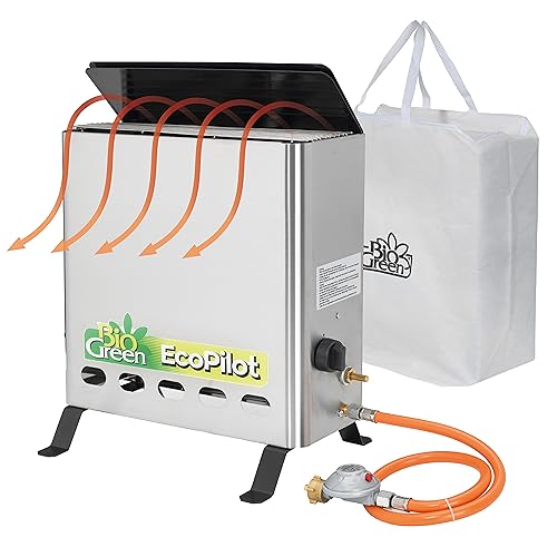 Bio Green Gas-Gewächshaus-Heizung „EcoPilot“ | 4200 Watt...