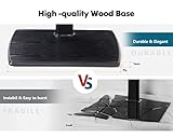 FITUEYES TV Stand with 20mm Wood Base for 32-70 Inch TV, Tall TV Floor Stand with 60° Swivel & 6 Height Adjustment, Cantilever TV Mount Stand Max VESA 600x400mm Holds 40kg - Image 4