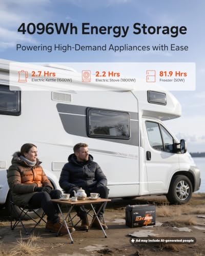 Image of LiTime 12V 320Ah Mini Self-Heating LiFePO4 Battery for RV Solar - 2Pack