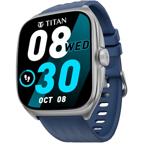 Image of Titan Evolution Smartwatch Comes with 1.85 inch AMOLED Display with 390 * 450 Pixel Resolution|SingleSync BT Calling|AI Voice Assistant|100+ Sports Modes and Watchfaces|Upto 7 Day Battery|IP68