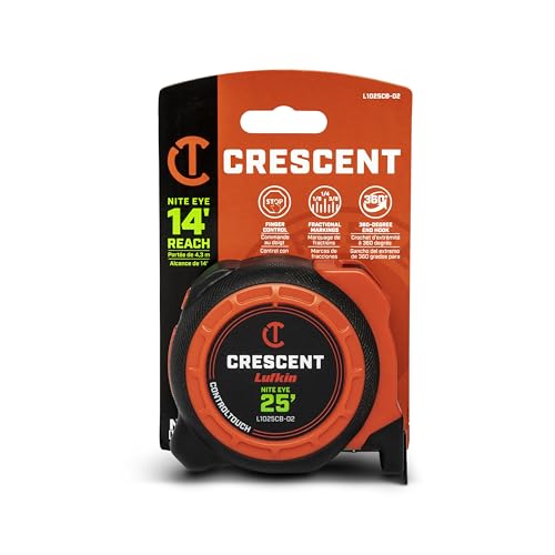 Crescent Lufkin L1025CB Command Series taśma miernicza, 4,5 x 6,5 m, czarna