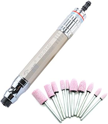 Air Micro Grinder Kit Pneumatic Mini Pencil Style Die Grinder Polishing Tool Engraver Professional Tool 70,000RPM Champagne Gold