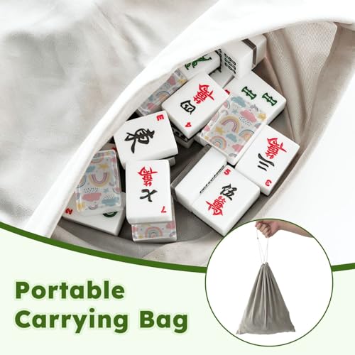 Set de Fichas American Mahjong Acrílicas 166 Pzs con Bolsa miniatura 5