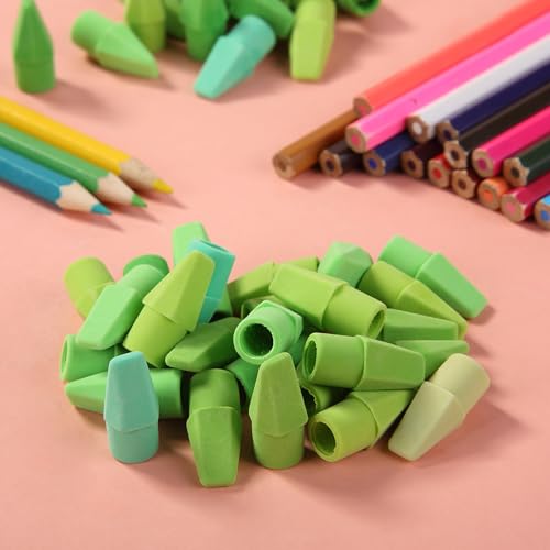 Image of Mr. Pen- Pencil Erasers Toppers, 120 Pack, Colorful, Latex Free, No Smudge | Mr Pen Erasers for Pencils
