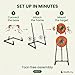 Giraffy Co. Axe Throwing Game Set for Backyard, Target Stand with 6 Axes, 6 Throwing Stars & 6 Dart-Style Pieces, Indoor/Outdoor Yard Game for Kids, Teens, Adults & Family Play