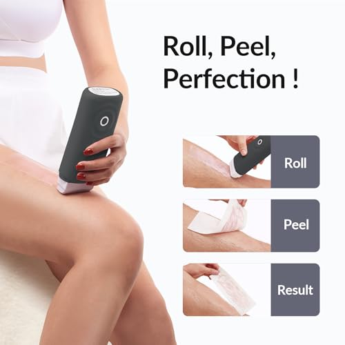 Image of Roll On Waxing Kit for Hair Removal - At-Home Body & Face Wax Kit for Women & Men with 2 Wax Cartridges & 50 Strips, Depilatory Kit for Legs, Arms, Bikini