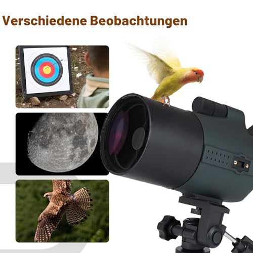 Svbony SV41Pro Mak Spektiv, 28-84X80 FMC Dual Speed Fokus für Sportschützen, Kompatibel mit SC001, Wasserdichtes Spektive mit Stativ für Vogelbeobachtung Mond Astronomische Beobachtung, Stargazing