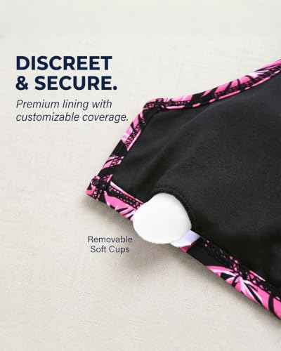Image of Holipick Twist Front Bikini Tops for Women - Push Up Bathing Suit Top Padded Swimsuit Top