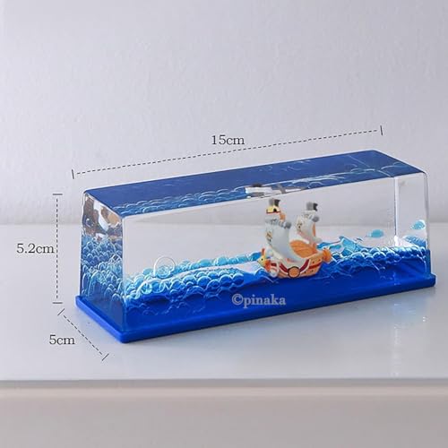 Image of PINAKA One Piece Unsinkable Thousand Sunny Ship Action Figure, Anime Theme, Multi Color, PVC, 14.2 x 5.5 x 4.5 cm