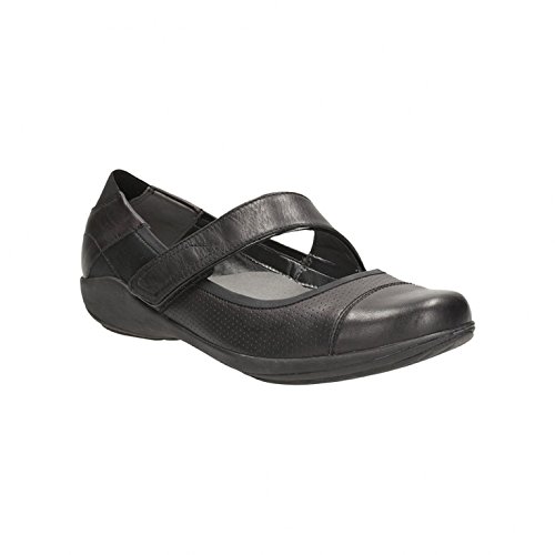 Clarks Mainline Indigo Charm Black Womens Shoes