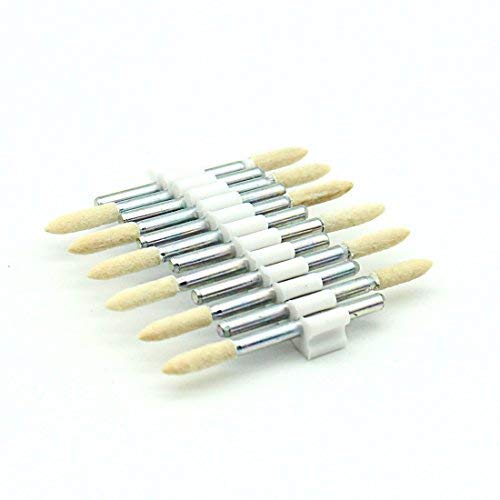 Mandrel Mounted Conical Felt Point Polishing Tool Fit Dia 1/8 Inch Shank(T4MM