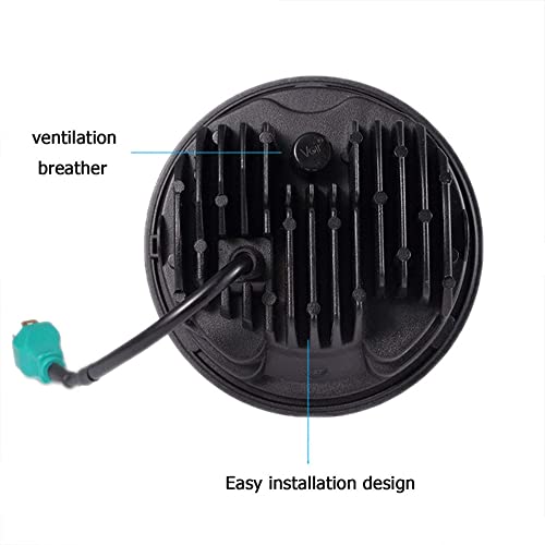 5.75 Inch Motorizada Projector De Farol Led 5D Preto Para Harley Sportster Motocicleta Harley Person