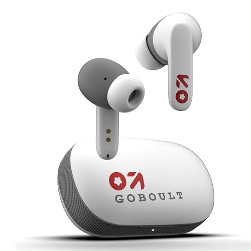 Boult GOBOULT Z20 Truly Wireless Bluetooth Ear Buds with 51H Playtime,Zen Calling ENC Mic,Made in India,Low Latency Gaming,Touch Control,Rich Bass Drivers,TWS Earbuds Bluetooth Wireless(Ivory White)