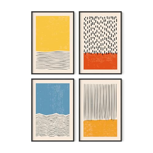 HAUS AND HUES Modern Abstract Wall Art Prints...