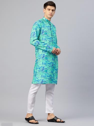 Image of Luxrio Kurta Set for Men Cotton Blend Kurta with Pyjama Set Ethnic Set