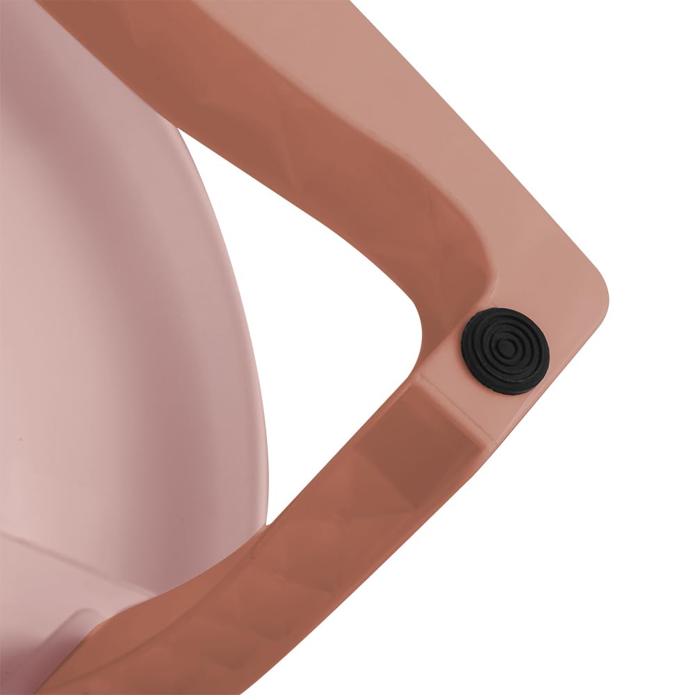 Vasca da bagno con supporto stabile, termometro integrato, tappetino da bagno e cuffia da bagno, pieghevole e antiscivolo, adatta per neonati e bambini (rosa)