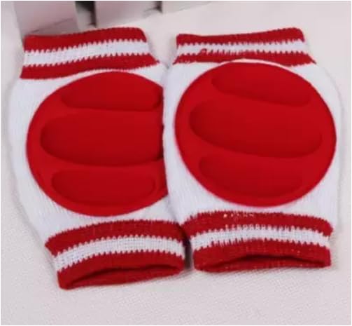 Knee Pads for Babies Stretchable Breathable Cotton Skin Protector Crawling Knee Caps for Baby Boy and Girl Random colour (6 to 18 Months) (PAK of 2) 1