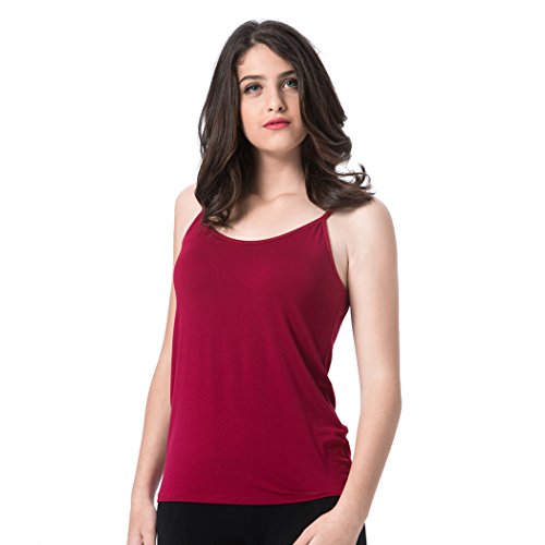Image of Ibeauti Womens Camisoles Tops with Built in Padded Bra Basic Breathable Tank Top