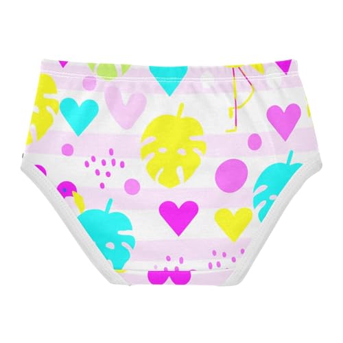 Toddler Girls Underwear 2t Cotton Girl Panties Cute Fun Print Briefs Girls Undies Pink Flamingos Tropical2