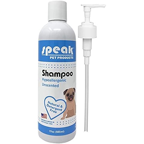 Speak Pet Products Natural Hypoallergenic Unscented Dog Shampoo with Pump, 17oz Cover