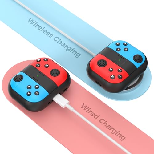 Image of TRONWIN for AirPods Pro 3 Case - 2025 Silicone Cover Gamepad Design Case for Apple AirPods Pro 3rd Generation, Cute Air pod Pro 3 Cover for Men /Women (Blue&Red)