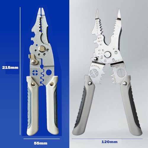 Image of Inditrust All in 1 Multifunction Stainless Steel Wire Stripper /Wire Crimping Tool, Wire Cutter, Wire Crimper, Cable Stripper, Wiring Tools and Multi-Function Hand Tool (ALL IN 1)