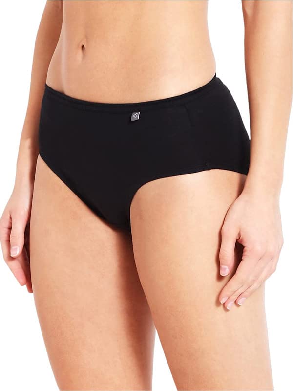 Image of Jockey Women's Cotton Hipsters (Pack of 3) (1406-dark Black, M)