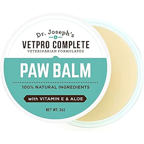 VetPro Complete Dog Paw Balm for All Dogs and Cats - Natural Protection and Paw Soother for Dry Pads and Noses - Vet Formulated Paw Butter and Dog Foot Cream - Dog Nose Balm and Dog Feet Protection Cover