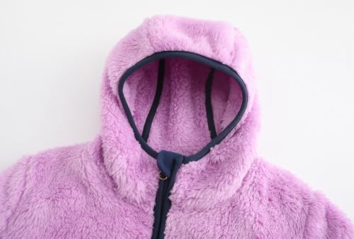 Image of Boys Girls Soft Fleece Sherpa Full-zip Jacket