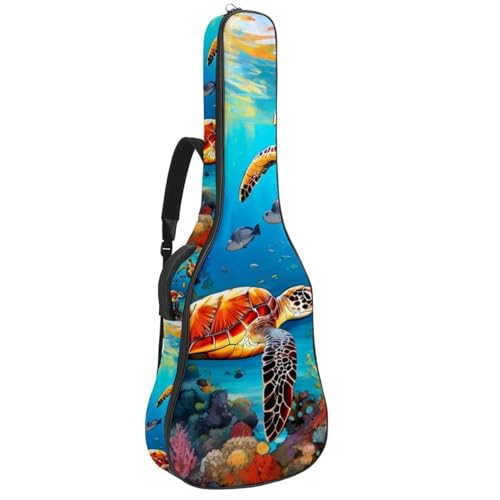 Housse de protection pour guitare de 101,6 cm sac de transport étanche tortue de mer