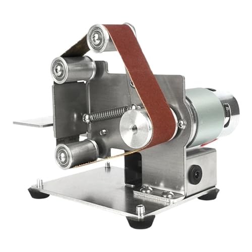 Mini Máquina Pulidora De Banda, Afiladora Herramientas, Bricolaje For El Hogar, Lijadora Eléctrica