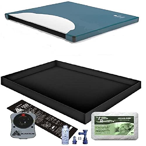 US 60% WAVELESS WATERBED Mattress/Liner/Heater/Pad/Fill Drain/Conditioner KIT (Super Single 48x84 1US1000B4)