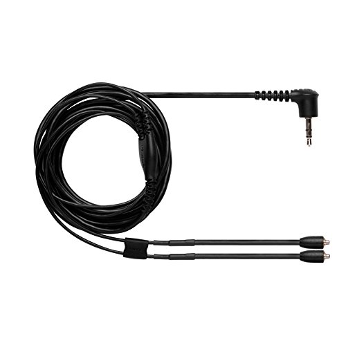 Shure EAC46CLS EAC64BKS kabel zastępczy do słuchawek SE, 115 cm, przezroczysty, czarny